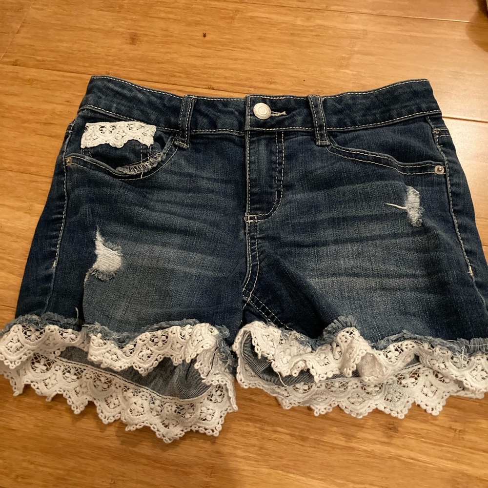 Denim shorts